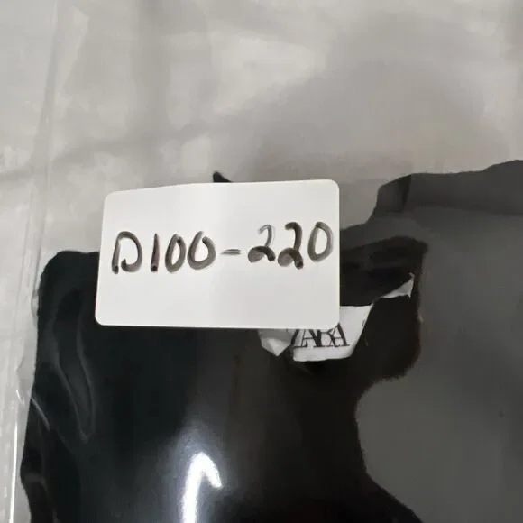 Zara Dress Womens Medium Black Dot Tiered Long Sleeve Tie Front Neck - Picture 12 of 12